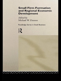 Enlarge image Cover: Small Firm Formation and Regional Economic Development - Routledge