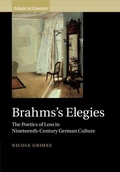 Cover: Brahms's Elegies - Cambridge University Press