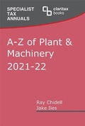 Cover: A-Z of Plant & Machinery 2021-22 - Claritax Books