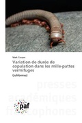 Cover: Variation de duree de copulation dans les mille-pattes vermifuges - Presses Academiques Francophones
