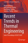 Cover: Recent Trends in Thermal Engineering - Springer