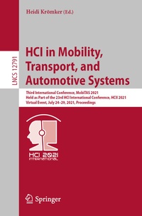 Abbildung von: HCI in Mobility, Transport, and Automotive Systems - Springer