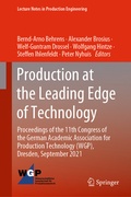 Cover: Production at the Leading Edge of Technology - Springer