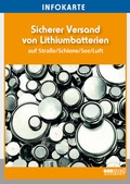 Abbildung von: Infokarte Sicherer Versand von Lithiumbatterien - ecomed Storck