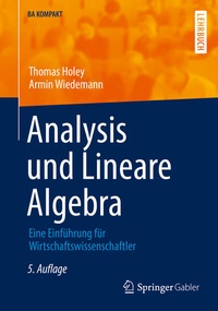 Enlarge image Cover: Analysis und Lineare Algebra - Springer Gabler