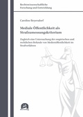 Cover: Mediale &Ouml;ffentlichkeit als Strafzumessungskriterium - utzverlag