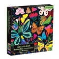 Cover: Butterflies Illuminated 500 Piece Glow in the Dark Family Puzzle - Galison