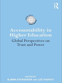Enlarge image Cover: Accountability in Higher Education - Routledge