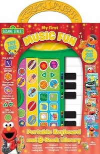 Enlarge image Cover: Sesame Street: My First Music Fun Portable Keyboard and 8-Book Library Sound Book Set - Pi Kids