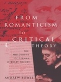 Cover: From Romanticism to Critical Theory - Routledge