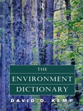 Cover: The Environment Dictionary - Routledge