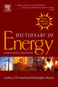 Enlarge image Cover: Dictionary of Energy - Elsevier