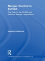 Cover: Merger Control in Europe - Routledge