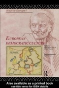 Cover: European Democratic Culture - Routledge