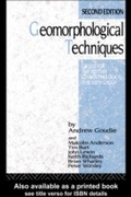 Cover: Geomorphological Techniques - Routledge