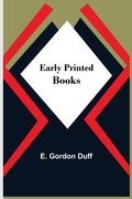 Cover: Early Printed Books - Alpha Editions