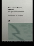 Cover: Research as Social Change - Routledge