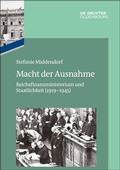 Cover: Das Reichsfinanzministerium im Nationalsozialismus / Macht der Ausnahme - De Gruyter
