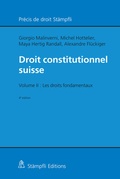 Cover: Droit constitutionnel suisse - St&auml;mpfli Verlag