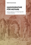 Cover: Hagiographie f&uuml;r Notare - B&uuml;chner-Verlag