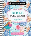 Cover: Brain Games - Large Print Bible Word Search: The Words of Jesus - Publications International, Ltd.