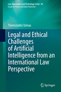 Cover: Legal and Ethical Challenges of Artificial Intelligence from an International Law Perspective - Springer