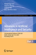 Cover: Advances in Artificial Intelligence and Security - Springer