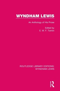 Enlarge image Cover: Wyndham Lewis - Routledge