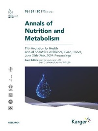 Enlarge image Cover: Hydration for Health - S Karger AG