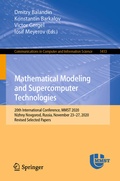 Cover: Mathematical Modeling and Supercomputer Technologies - Springer