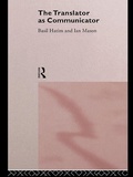 Cover: The Translator As Communicator - Routledge