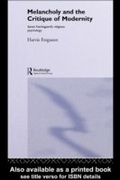 Cover: Melancholy and the Critique of Modernity - Routledge