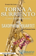 Cover: Torna a Surriento - Saxophone Quartet (score & parts) - Glissato Edizioni Musicali