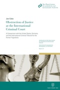Cover: Obstruction of Justice at the International Criminal Court. - Duncker & Humblot