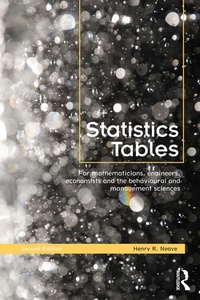 Enlarge image Cover: Statistics Tables - Routledge