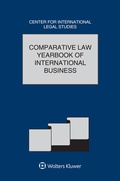 Cover: Comparative Law Yearbook of International Business - Kluwer Law International