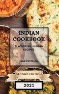 Cover: Indian Cookbook 2021 Second Edition - Jane Peterson