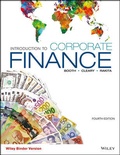 Cover: Introduction to Corporate Finance 4ce Binder Ready Version + Wileyplus Registration Card - Wiley