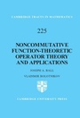 Cover: Noncommutative Function-Theoretic Operator Theory and Applications - Cambridge University Press