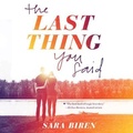 Cover: The Last Thing You Said - Amulet Books