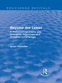 Cover: Beyond the Letter (Routledge Revivals) - Routledge