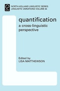 Cover: Quantification: A Cross-Linguistic Perspective - Brassey's (UK) Ltd