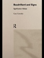 Cover: Baudrillard and Signs - Routledge