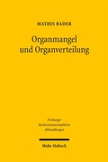 Cover: Organmangel und Organverteilung - Mohr Siebeck