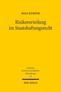 Abbildung von: Risikoverteilung im Staatshaftungsrecht - Mohr Siebeck