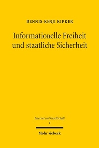 Abbildung von: Informationelle Freiheit und staatliche Sicherheit - Mohr Siebeck
