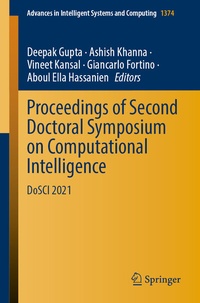 Abbildung von: Proceedings of Second Doctoral Symposium on Computational Intelligence - Springer