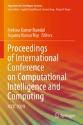 Cover: Proceedings of International Conference on Computational Intelligence and Computing - Springer