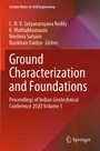Cover: Ground Characterization and Foundations - Springer