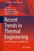 Cover: Recent Trends in Thermal Engineering - Springer